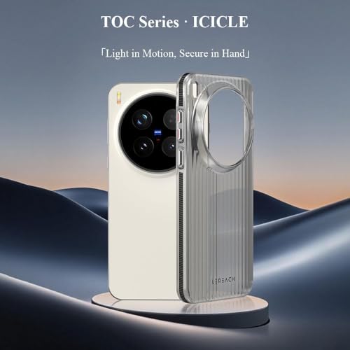 Image of TOC Series Flowing Grid Pattern PC Back Case for Vivo X300 Pro, Lightweight Shockproof Protective Cover with Premium Matte Coating, Anti-Fingerprints, Strong Edges & Sleek Modern Look - Black