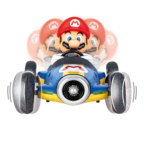Carrera RC 370181066 Nintendo Mario Kart Mach 8 │ Ferngesteuertes Auto ab 6 Jahren für drinnen & draußen │ Mini Mario Kart zum Fernbedienung zum Mitnehmen │ Spielzeug für Kinder & Erwachsene