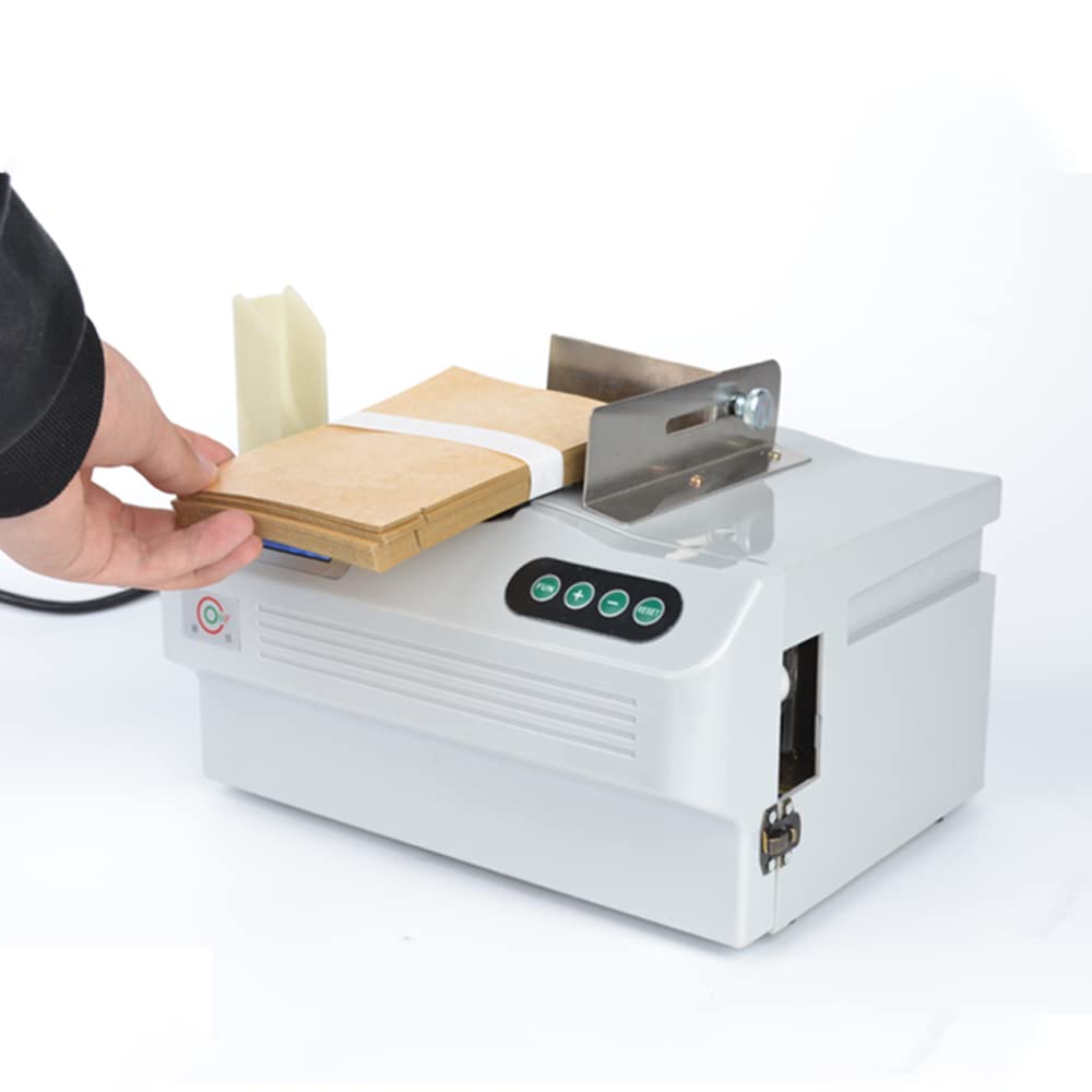 Máquina Flejadora Inteligente de Inducción de 220 V, Cinta de Papel de Fusión en Caliente, Flejadora, Máquina de Embalaje de Medicamentos Para Billetes con 40 Rollos de Papel