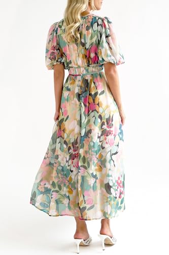 Image of Maxigerui Women's Summer Floral Maxi Dress Spring Wedding Guest Dress 2026