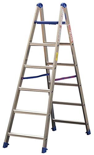 ALTEZZA LAVORO 2: MT PA06 SCALA ALLUMINIO DOPPIA 06 PIOLI COMFORT E PIANETTO M 1,80 EN131