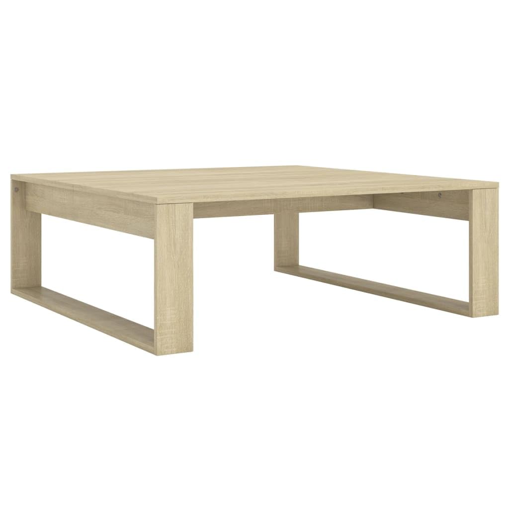 vidaXL - Couchtische - Couchtisch Sonoma-Eiche 100x100x35 cm Spanplatte