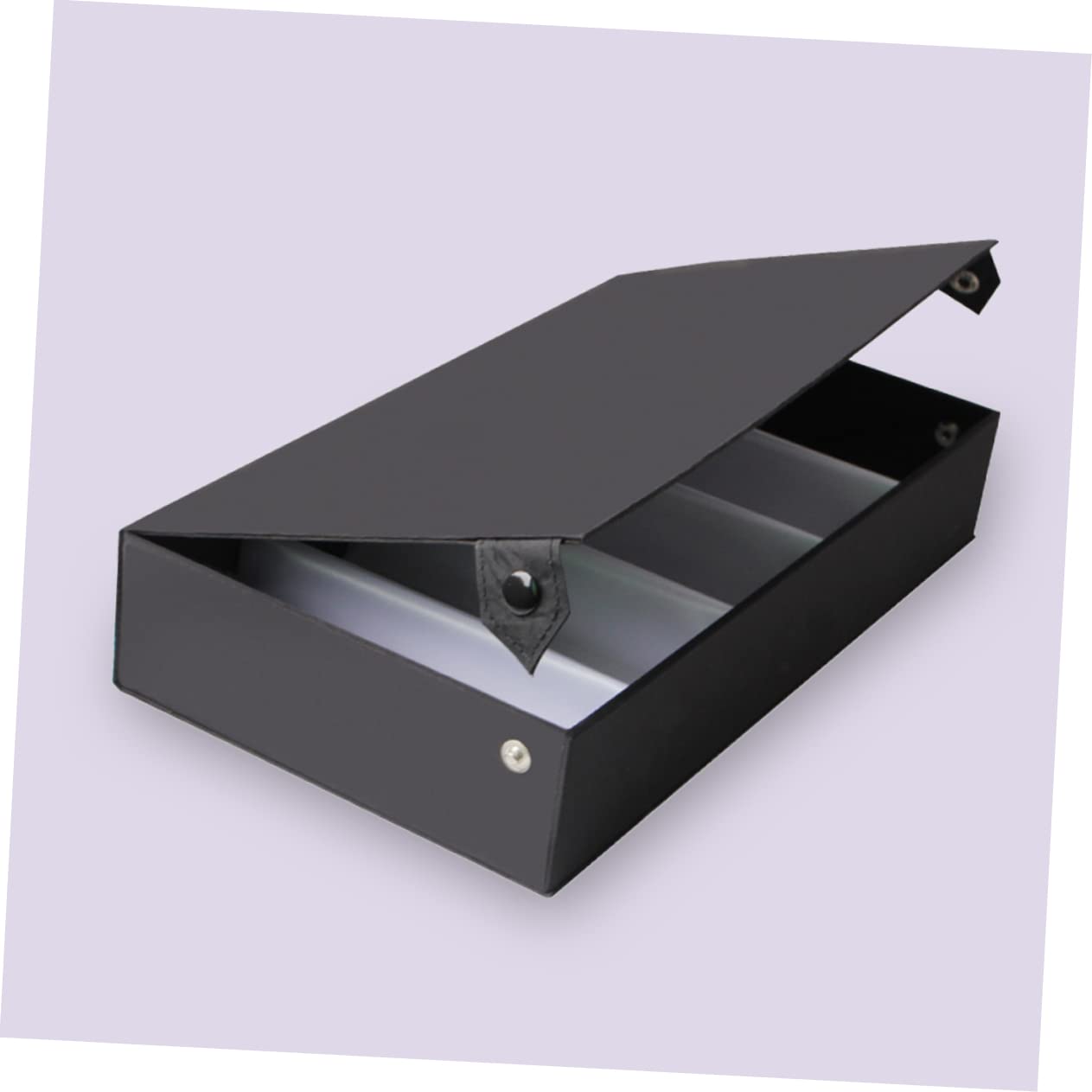 PACKOVE caja de almacenamiento de gafas Poseedor estuches de con esponja embalaje sunglasses organizer relojero organizador hombre organizador de gafas de sol Lentes cuero pu Black