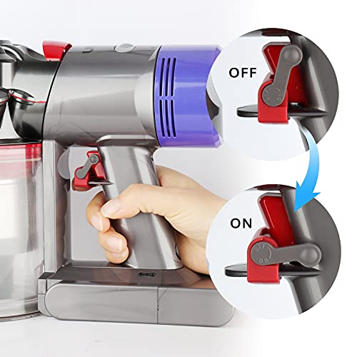 Fullclean Dyson Extension Hose and Trigger Lock - Flexible Hose and Switch Holder for Dyson V15 V11 V10 V8 V7 Torque Detection Absolute Animal Motor Head Vacuum Cleaner (Not Outer Size)
