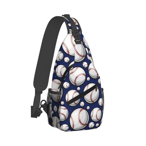 Baseball Pattern Sling Backpack Unisex Crossbody Chest Bag Shoulder Chest Bag For Women Men Hiking Travel2
