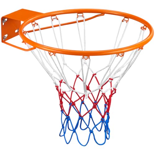 Image of VEVOR Basketball Hoop, 44 54 Inchs PC Backboard Wall Mounted, Basketball Portable Hoop & Goal, Indoor & Outdoor with Hand-Crank Adjustment, Classic Basketball Court, Teens, Adults, Schools, Parks