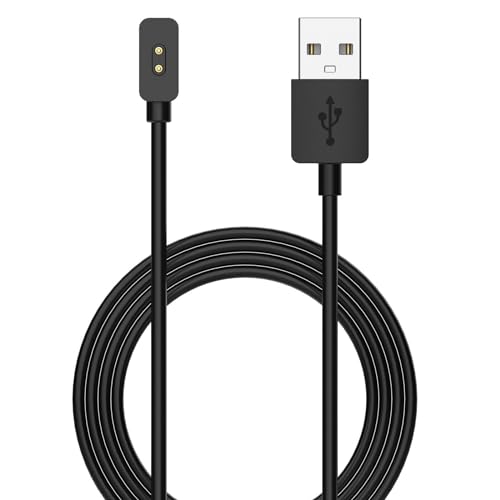 XBERSTAR Charging Cable for Redmi Watch 3/3 Lite/3 Active/Band 2/Xiaomi Smart Band 8WATCH Parts (1M Black)