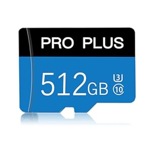 512GB Micro SD-Karte Speicherkarte High Speed Class 10 mit SD-Adapter, für Smartphones, Tablets und andere kompatible Geräte konzipiert