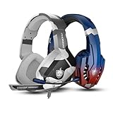 PHOINIKAS H1C Wired Gaming Headset & G9000 Wireless Gaming Headset for PS5/PS4/Xbox One/PC/Laptop/Mac/Switch, with Noise Cancelling Microphone
