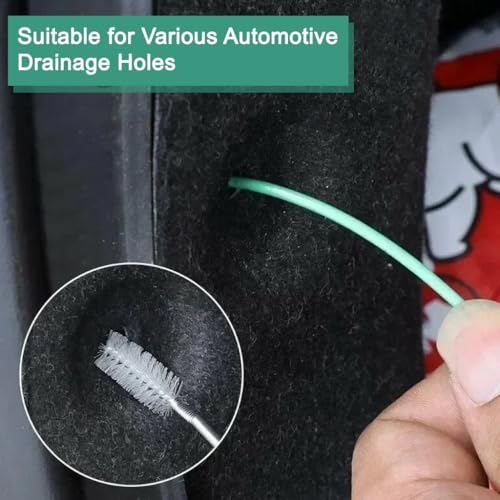 Image of STHIRA 3m Car Drain Pipe Cleaning Brush for Sunroof & Sewer, Flexible Long Hose Unclogger Auto Accessories Tool for Car Drain Holes Removes Clogs & Dirt, Universal Fit Drain Cleaning Tool