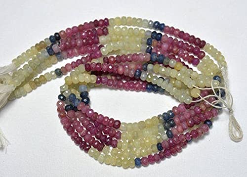 Perles multi saphir de 6mm pour créer vos propres colliers d'été en pierres naturelles