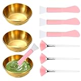 GRETJOB Professional Facial Bowls Set for Estheticians - 9 Pcs Mixing Bowls with Brush & Spatula | Facial Mask Mixing Kit for Spa & Home Use