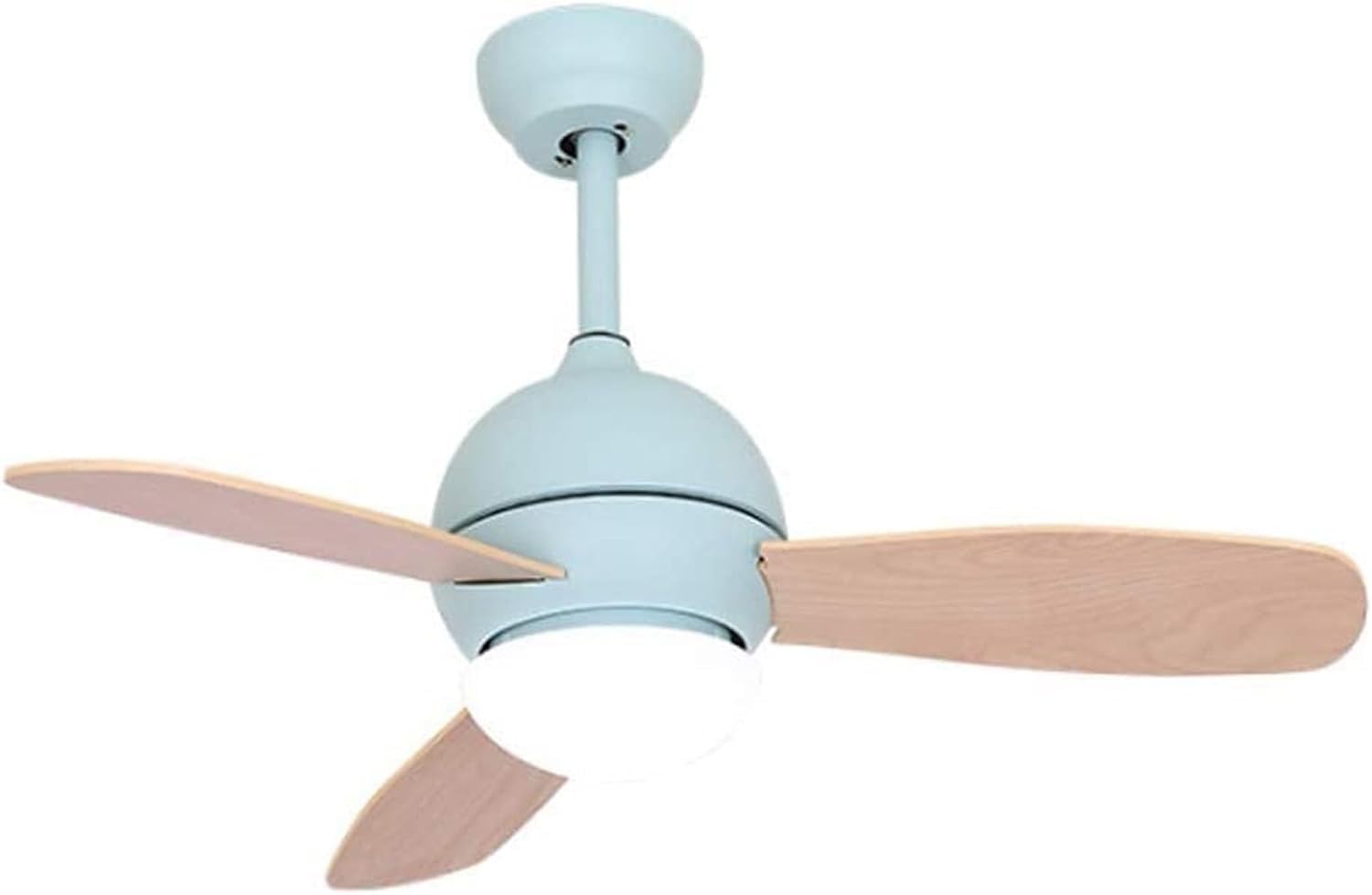 HXYSXHJUO Ceiling Fan Light Simple Led Lamp with Remote 36 Inch Pendant Bedroom Dining Home Decoration(Color:Blue)
