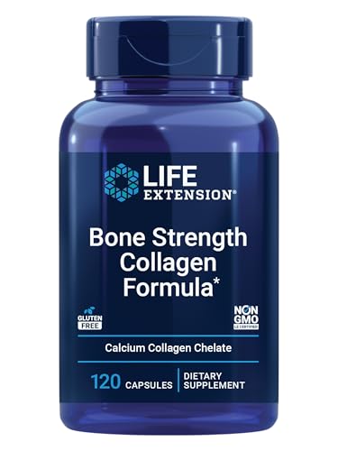 Bone Strength Formula Life Extension, le complexe premium de calcium et collagène, 120 capsules