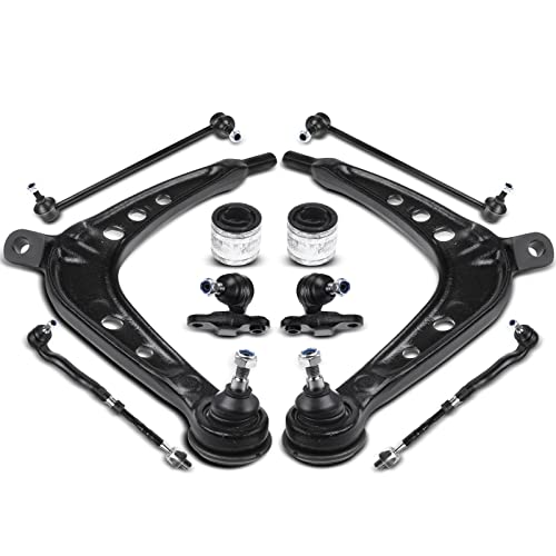 A-Premium 10Pcs Front Suspension Kit Control Arm Ball Joint Sway Bar Link Inner Outer Tie Rod Bushing Compatible With Bmw E46 325Xi 330Xi 2001-2005 #TOP10
