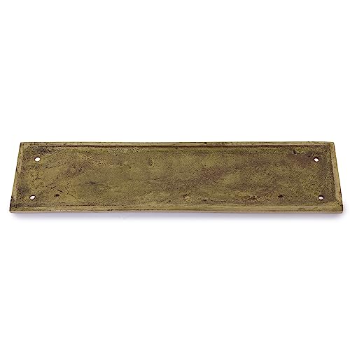SKANDH Brass Georgian Push Plate 11.7 X 2.99 X 0.27 Inch for Door (Polished Brass) - Thumbnail 6