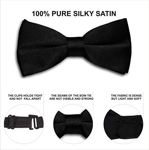 Image of Tuxedo Neck bow tie for Infants,Kids,Toddlers, Boys,Men - Hand sewn & Handcrafted