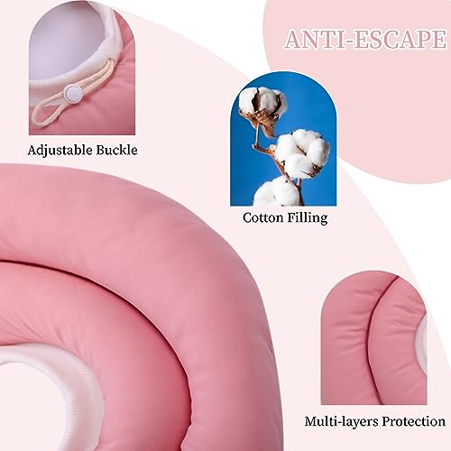 Image of Soft Dog Cone for Small Medium Dogs and Cats, Dog Recovery Collar, Waterproof Elizabeth Collar Alternative After Surgery, Comfy Protective Neck Donut, Adjustable Pet Collar Anti-Licking Biting Wounds
