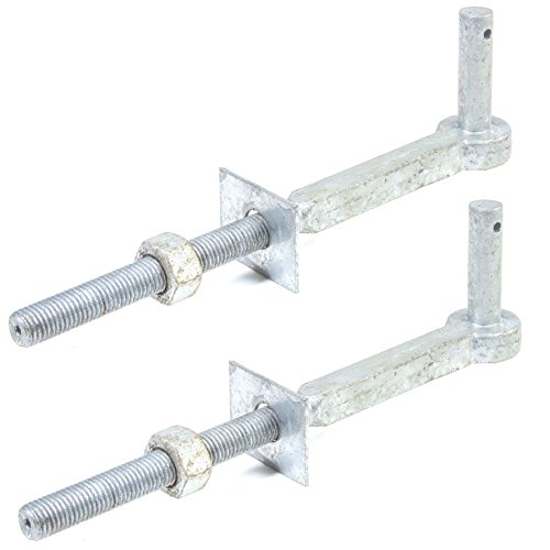 XGAGHB 2X 12 Heavy Duty Metal Clevis Gate Pin - 19mm x 180mm, Galvanized, For Wooden Posts