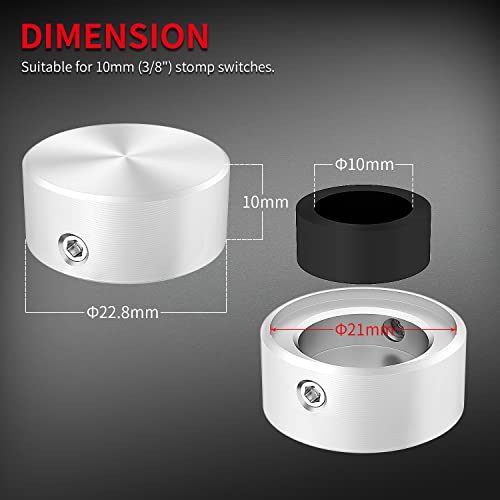 DaierTek Interruptor de pé Topper Metal Interruptor de pé Topper 3/8