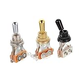 SEWACC エレキギター用 メタルトグルピックアップセレクター 3個 ギターピックアップ調整対応 高適合性設計 取付簡単 メタル製 頑丈錆びにくい