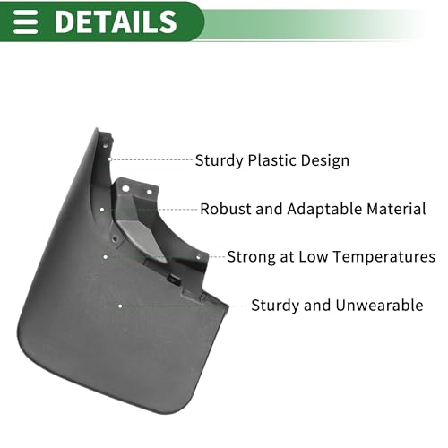 Image of Motoforti Mud Flaps Splash Guards Mud Guards for Nissan Navara D22 Pickup 4-D 2008-2014 W /Mount Accessories
