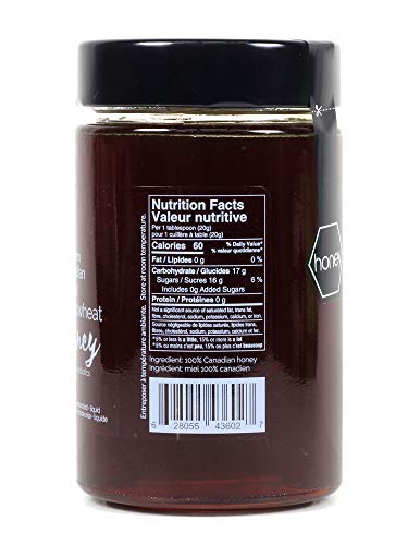 Oneroot Natural Raw Buckwheat Honey (500G / 17.6Oz) | Higher In Antioxidants Than Manuka #TOP4