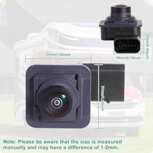 Image of GreenYi OE Backup Camera (Part # JC3T-19G490-AD) Fit for Ford F250 F350 F450 F550 Super Duty (2017-2022) - Replaces Part # JC3T19G490AD