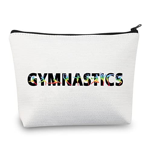 Gymnastics Gifts for Girls Makeup Bag Gymnastics Cosmetic Bag Gymnastics Lover Gifts Gymnastics Coach Gift Gymnast Zipper Bag (Gymnastics Bag)