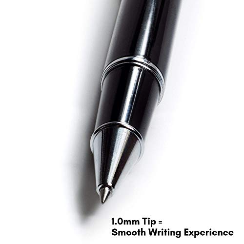 Weighted Pens For Hand Tremors | Heavy Pen For Essential Tremor Aid (2 Pack) Black
