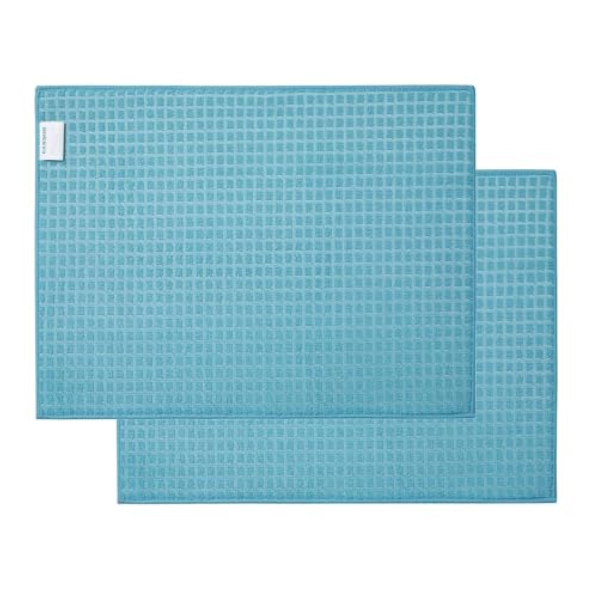 Microfiber Bath Mat Set of 2, Soft Absorbent Bathroom Rugs
