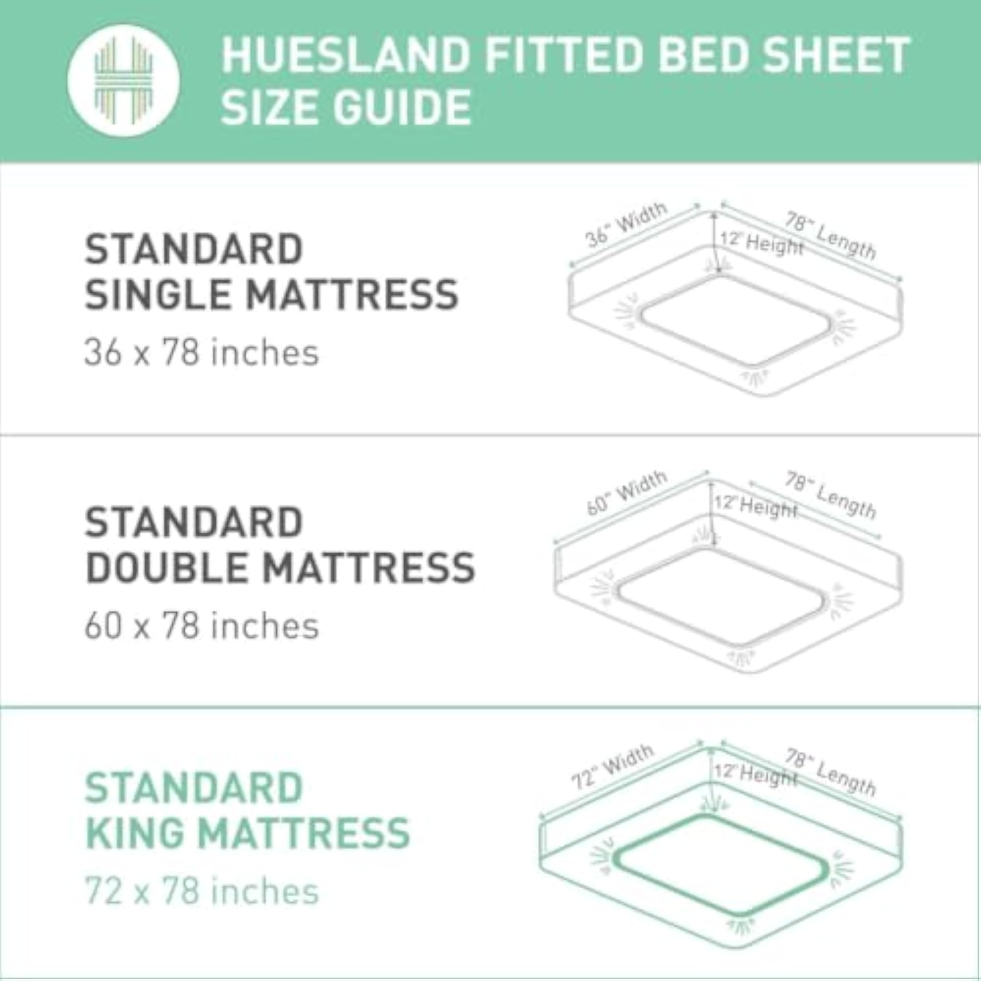 Cotton Elastic Fitted Bedsheet King Size with 2 Pillow Covers