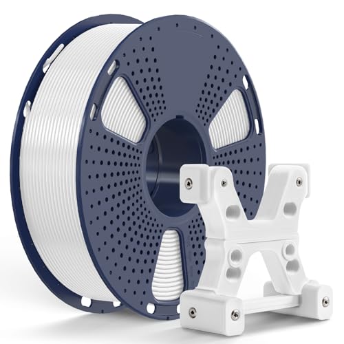 Image of PETG Filament 1.75mm - 1kg(2.2lbs) Elite PETG 3D Printer Filament, 1.75mm Dimensional Accuracy + /- 0.02mm, White PETG