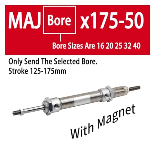Cylindre double effet MAJ32 mince en alliage d'aluminium à course variable