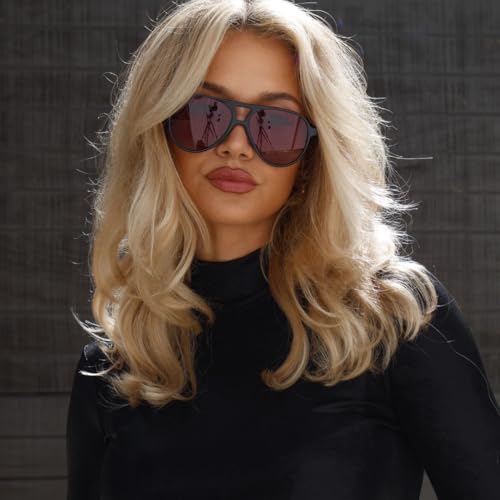 DIFF Tosca II Oversized Aviator Sunglasses for Women and Men | Fashionable & Trendy | UV400 Protection2