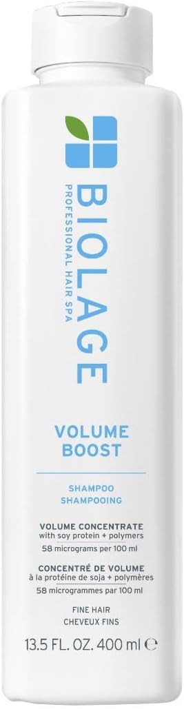 Biolage Volume Boost Shampoo - Long-Lasting Volume, Gently Cleanses, Adds Lightweight Shine To Fine Hair, Soy Protein & Polymers, Vegan, Paraben-Free