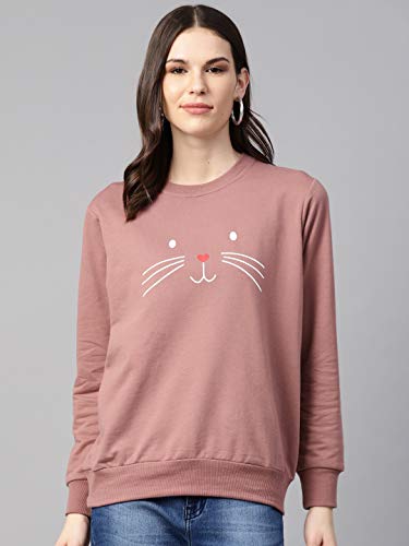 Image of pluss Women Blue Printed Hood(LSWFS8489-CRANBERRYICE)