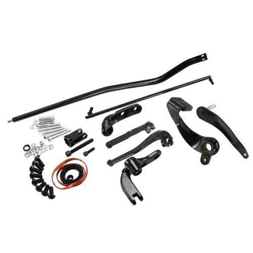 Kit commandes avancées noires pour finition soignée de moto Wide Glide FXDL - 8