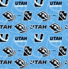 Utah Mammoth Fabric Officially Licensed NHL Utah Mammoth Cotton Quilting Fabric by Sykel Enterprises, Precut Yardage for Sewing & Crafts Tone on Tone