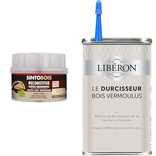 Sinto Reconstitue Bois Sapin pour rénover les boiseries de la maison avec le durcisseur