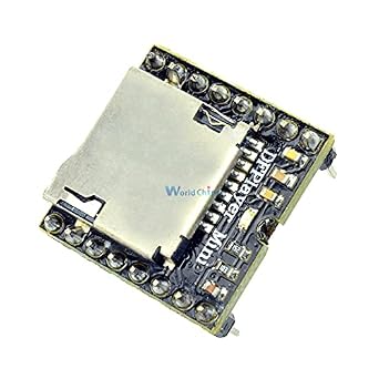 DFPlayer Mini MP3 DF Player Module Board MP3 Audio Voice Decode Board for Arduino Supporting TF Card U-Disk IO/Serial Port/AD