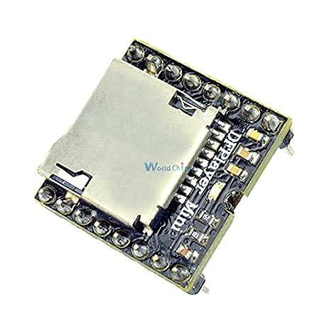 DFPlayer Mini MP3 DF Player Module Board MP3 Audio Voice Decode Board for Arduino Supporting TF Card U-Disk IO/Serial Port/AD