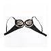 Gold Rivets & Skeleton Hands Punk Rock Sexy Push Up Bra for Women Luxury Bralette Top Fashion Brassiere Nightclub Party Wear(38)