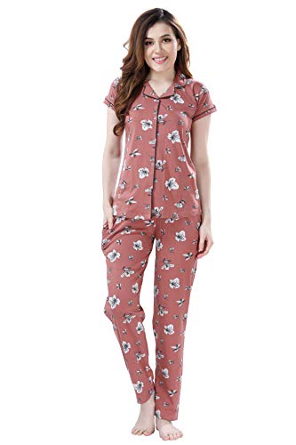 Image of AV2 Women's Cotton Polka Dots Night Suit Pajama Set