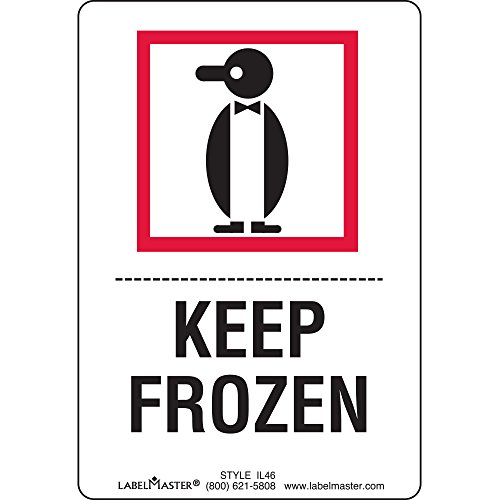 Étiquettes Keep Frozen pour éviter la décongélation des marchandises lors des livraisons