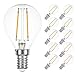 Produktbild NCC-Licht 10 x LED Filament Tropfen Leuchtmittel 1W fast 15W E14 klar Glühfaden 1 Watt Retro-LED 2200K extra warm