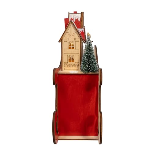 Traîneau lumineux LED pour centre de table de Noël et village de fête
