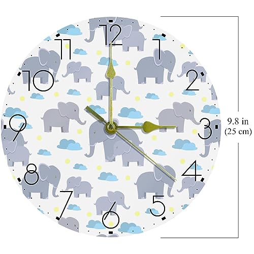 Horloges murales de 25,4 cm à piles pour une lecture claire à l'école - 7