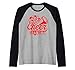 Cheer Grandma Biggest Fan Leopard Black And Red Pom Pom Raglan Baseball Tee