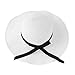 Produktbild Panamahüte Straw Sonnenhut for Frauen-Damen Sonnenhut Faltbare Wide Brim Floppy Strohhut Mit Reizender Band-Bogen-Sommer-Strand-Outdoor-Hut Anti-UV-Schutz UPF 30 Hut, 3 Farben (Color : White)
